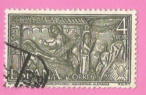 Spain- 1971 Holy Year of Compostela Used-Thematic-History