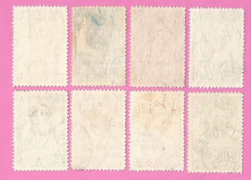 Bechuanaland Protectorate-Used-1938-SACC113-120-Postage-Revenue Issue KGVI-Thematic-Famous Person