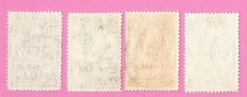 Bechuanaland Protectorate-Used-1938-SACC113-116-Postage-Revenue Issue KGVI-Thematic-Famous Person