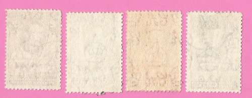 Bechuanaland Protectorate-Used-1938-SACC113-116-Postage-Revenue Issue KGVI-Thematic-Famous Person