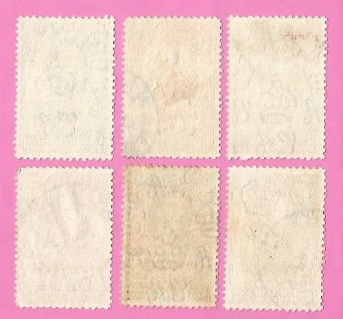 Bechuanaland Protectorate-Used-1938-SACC113-118-Postage-Revenue Issue KGVI-Thematic-Famous Person