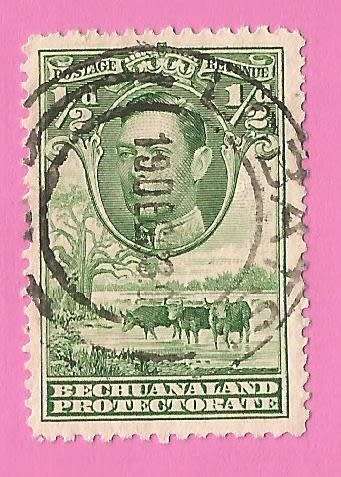 Bechuanaland Protectorate-Used-1938-SACC113-Postage-Revenue Issue KGVI-Thematic-Famous Person