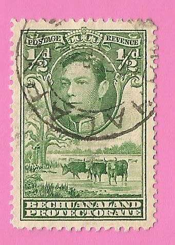 Bechuanaland Protectorate-Used-1938-SACC113-Postage-Revenue Issue KGVI-Thematic-Famous Person