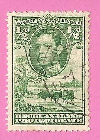 Bechuanaland Protectorate-Used-1938-SACC113-Postage-Revenue Issue KGVI-Thematic-Famous Person