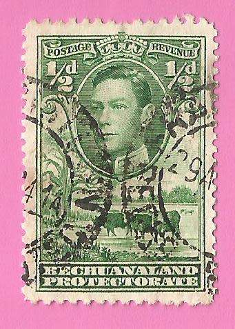 Bechuanaland Protectorate-Used-1938-SACC113-Postage-Revenue Issue KGVI-Thematic-Famous Person