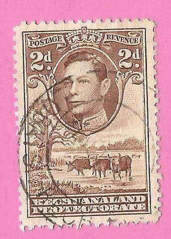 Bechuanaland Protectorate-Used-1938-SACC116-Postage-Revenue Issue KGVI-Thematic-Famous Person