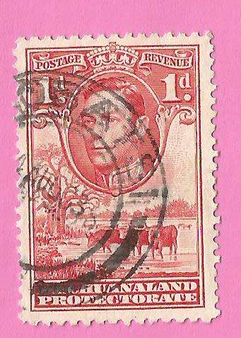 Bechuanaland Protectorate-Used-1938-SACC114-Postage-Revenue Issue KGVI-Thematic-Famous Person