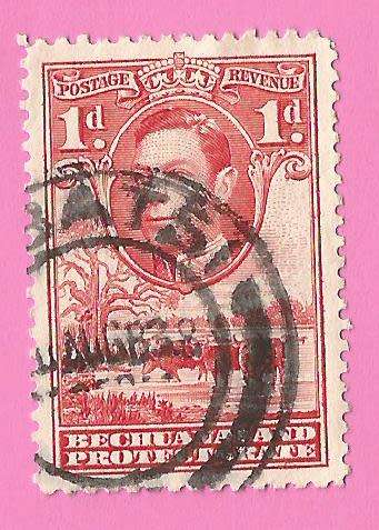 Bechuanaland Protectorate-Used-1938-SACC114-Postage-Revenue Issue KGVI-Thematic-Famous Person