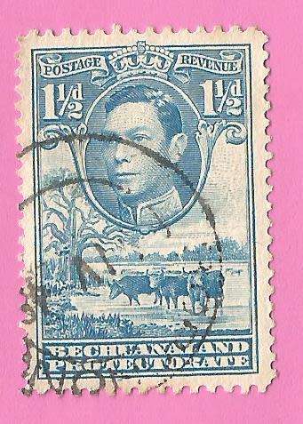 Bechuanaland Protectorate-Used-1938-SACC115-Postage-Revenue Issue KGVI-Thematic-Famous Person