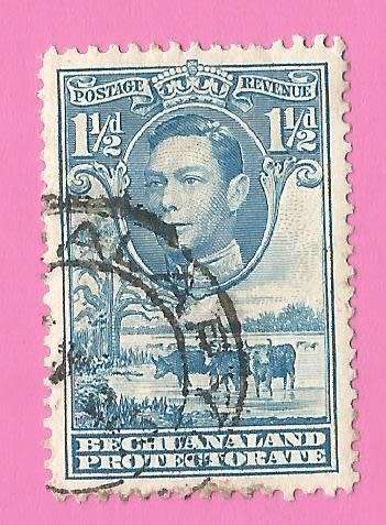 Bechuanaland Protectorate-Used-1938-SACC115-Postage-Revenue Issue KGVI-Thematic-Famous Person