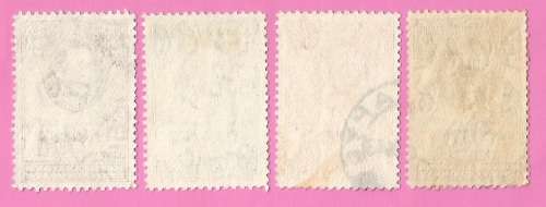 Bechuanaland Protectorate-Used-1938-SACC113-116-Postage-Revenue Issue KGVI-Thematic-Famous Person