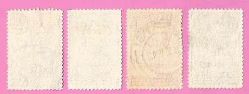 Bechuanaland Protectorate-Used-1938-SACC113-116-Postage-Revenue Issue KGVI-Thematic-Famous Person