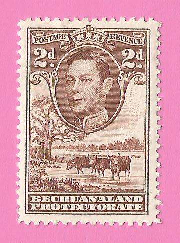 Bechuanaland Protectorate-MM-1938-SACC116-Postage-Revenue Issue KGVI-Thematic-Famous Person