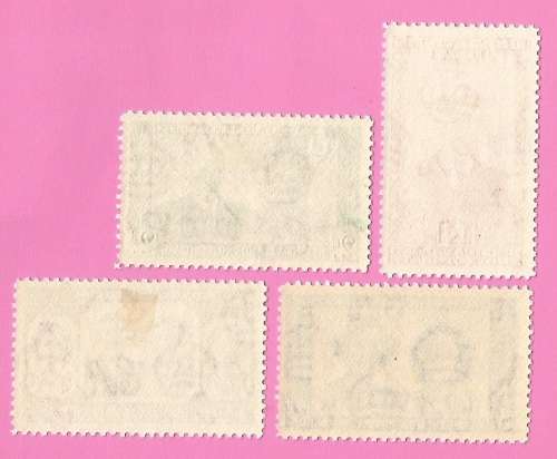 Bechuanaland Protectorate-MM-1947-SACC127-130-Royal Visit-Thematic-Famous People