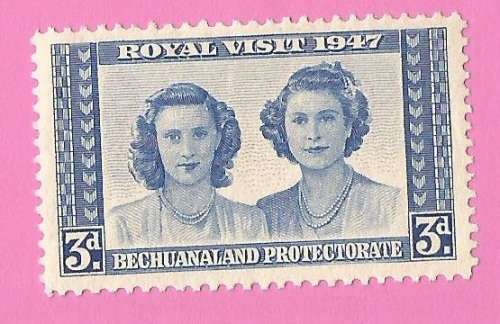 Bechuanaland Protectorate-MM-1947-SACC129-Royal Visit-Thematic-Famous People
