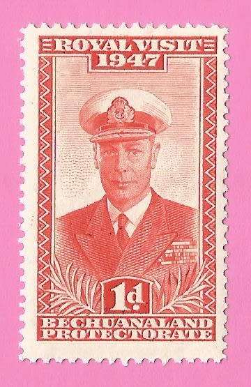 Bechuanaland Protectorate-MM-1947-SACC127-Royal Visit-Thematic-Famous Person