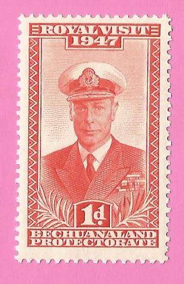 Bechuanaland Protectorate-MM-1947-SACC127-Royal Visit-Thematic-Famous Person