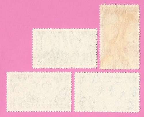 Bechuanaland Protectorate-Used-1947-SACC127-130-Royal Visit-Thematic-Famous People