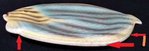 Shorter and Son- 1930`s Stoke on Trent-England-Fish Plate-Small (19cmx17cm)