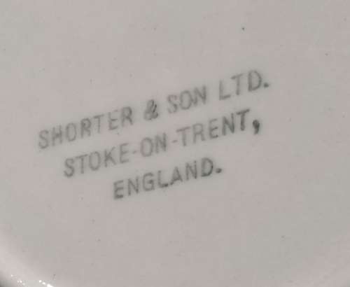 Shorter and Son- 1930`s Stoke on Trent-England-Fish Plate-Small (19cmx17cm)