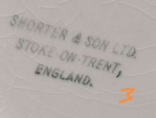 Shorter and Son- 1930`s Stoke on Trent-England-Fish Plate-Small (19cmx17cm)