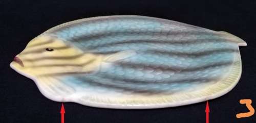 Shorter and Son- 1930`s Stoke on Trent-England-Fish Plate-Small (19cmx17cm)