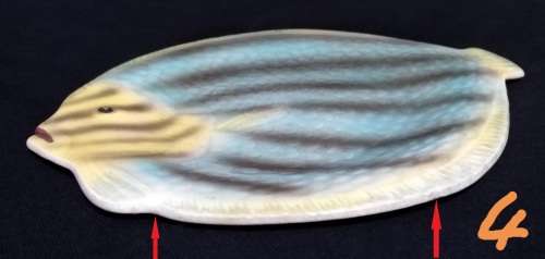 Shorter and Son- 1930`s Stoke on Trent-England-Fish Plate-Small (19cmx17cm)