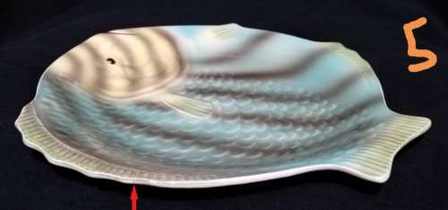 Shorter and Son- 1930`s Stoke on Trent-England-Fish Plate-Large (22,5cmx20,5cm)