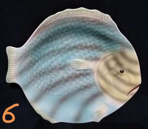 Shorter and Son- 1930`s Stoke on Trent-England-Fish Plate-Large (22,5cmx20,5cm)