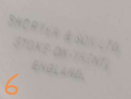 Shorter and Son- 1930`s Stoke on Trent-England-Fish Plate-Large (22,5cmx20,5cm)