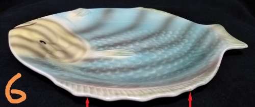 Shorter and Son- 1930`s Stoke on Trent-England-Fish Plate-Large (22,5cmx20,5cm)