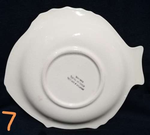 Shorter and Son- 1930`s Stoke on Trent-England-Fish Plate-Large (22,5cmx20,5cm)