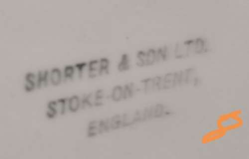 Shorter and Son- 1930`s Stoke on Trent-England-Fish Plate-Large (22,5cmx20,5cm)