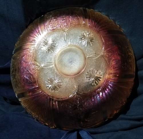 1 x Carnival Glass- Bowl 30cm Diameter
