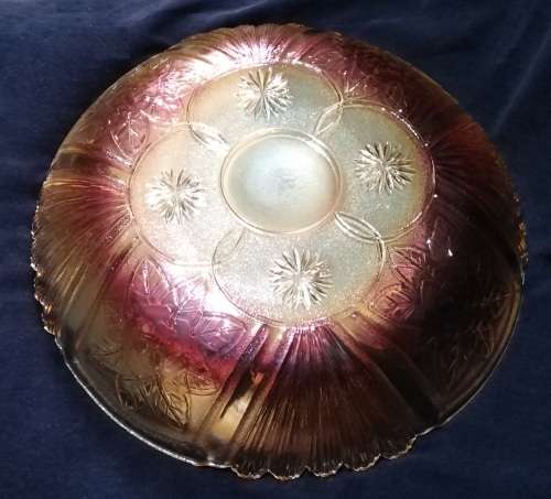 1 x Carnival Glass- Bowl 30cm Diameter