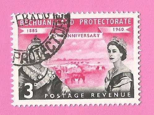 Bechuanaland Protectorate-Used-1960-SACC151-75th Anniversary-Thematic-Famous People