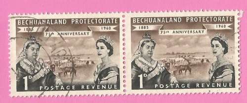 Bechuanaland Protectorate-Used-1960-SACC150-75th Anniversary-Thematic-Famous People