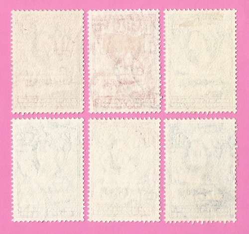 Bechuanaland Protectorate-Used-1958-SACC138/139/140/141/144/145-Definitive Issue-Thematic