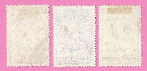 Bechuanaland Protectorate-Used-1958-SACC140/141/144-Definitive Issue-Thematic-Famous Person