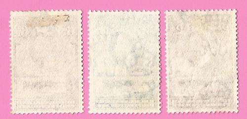 Bechuanaland Protectorate-Used-1958-SACC140/141/144-Definitive Issue-Thematic-Famous Person