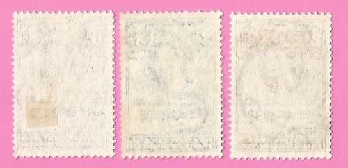 Bechuanaland Protectorate-Used-1958-SACC140/141/144-Definitive Issue-Thematic-Famous Person