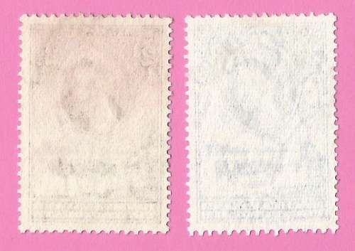 Bechuanaland Protectorate-Used-1958-SACC140/141-Definitive Issue-Thematic-Famous Person