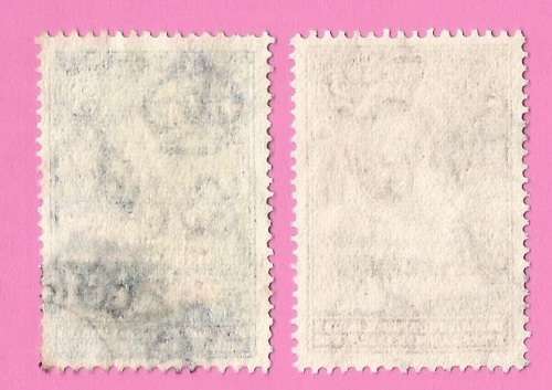 Bechuanaland Protectorate-Used-1958-SACC140/141-Definitive Issue-Thematic-Famous Person