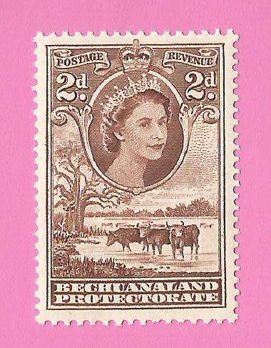 Bechuanaland Protectorate-MM-1958-SACC140-Definitive Issue-Thematic-Famous Person