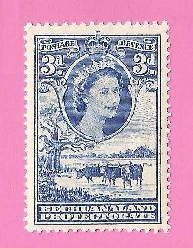 Bechuanaland Protectorate-MM-1958-SACC141-Definitive Issue-Thematic-Famous Person