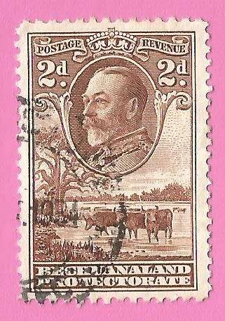 Bechuanaland Protectorate-Used-1932-SACC96-Postage Revenue Issue KGV-Thematic-Famous Person