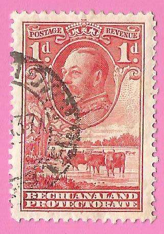Bechuanaland Protectorate-Used-1932-SACC95-Postage Revenue Issue KGV-Thematic-Famous Person