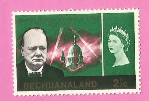 Bechuanaland-MM-1966-SACC191-Churchill Commemoration-Thematic-Famous Person