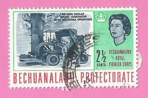 Bechuanaland-Used-1966-SACC194-Royal Pioneer Corps Bechuanaland-Thematic-Technology