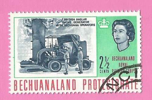 Bechuanaland-Used-1966-SACC194-Royal Pioneer Corps Bechuanaland-Thematic-Technology
